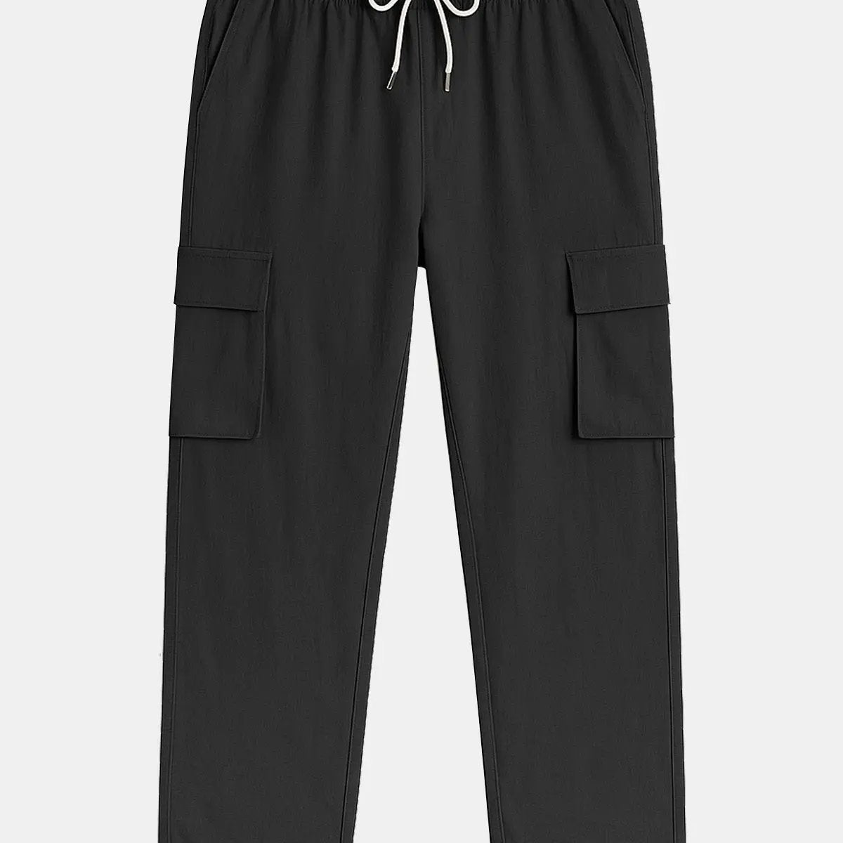 Men's Solid Color Linen Basic Breathable Vacation Cargo Pants Eleven Oasis