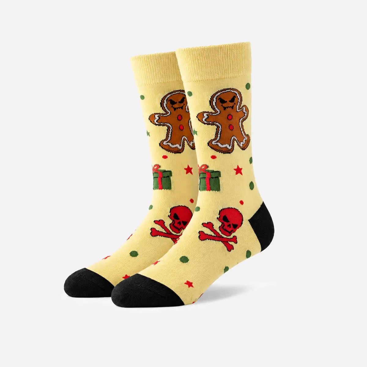 Men's Creepy Christmas Novelty Crew Socks