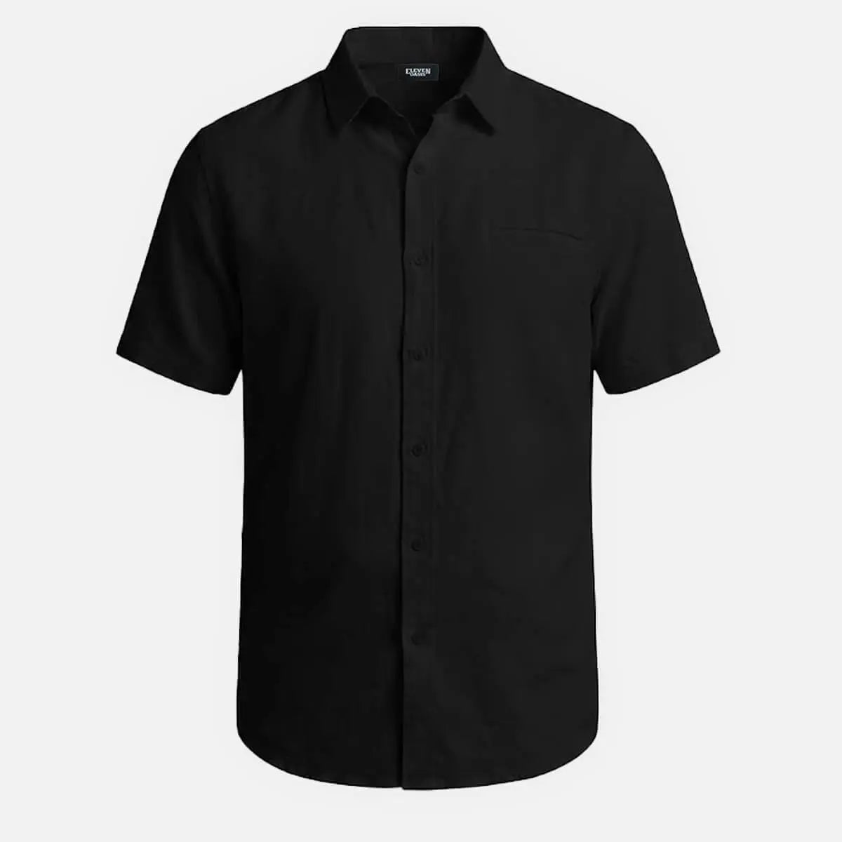 Men's Faux Chest Pocket Classic Short Sleeve Shirt Eleven Oasis