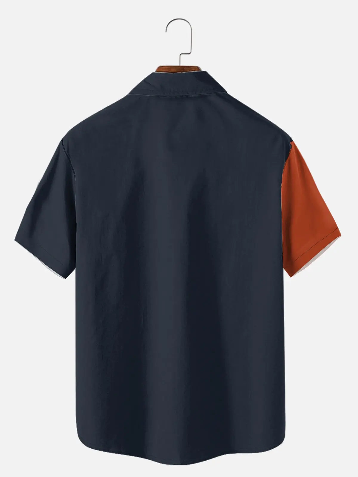 Men's Retro Panel Bowling Short Sleeve Shirt Eleven Oasis