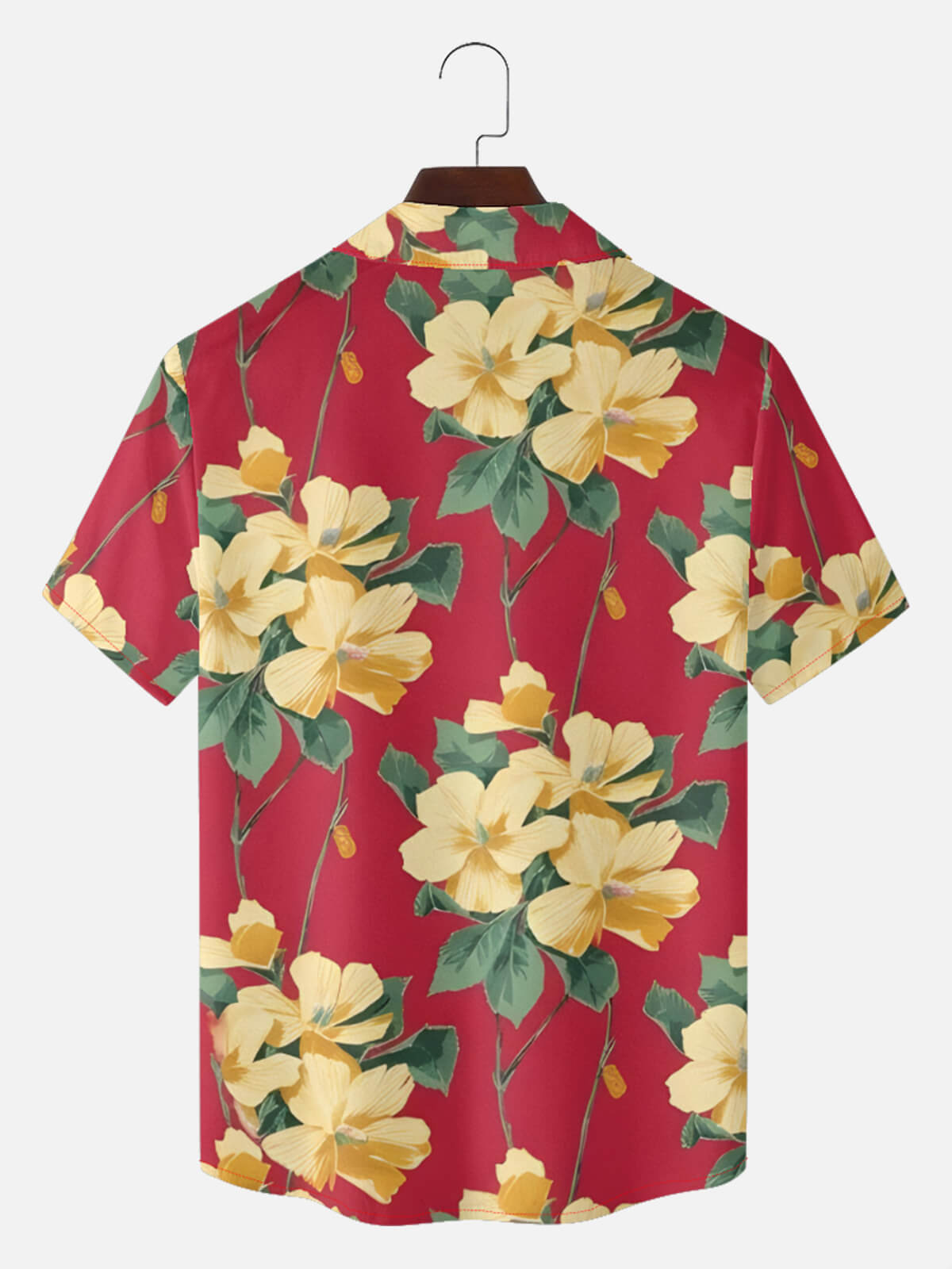 Tall Men's Retro Tropical Floral Short Sleeve Shirt Eleven Oasis
