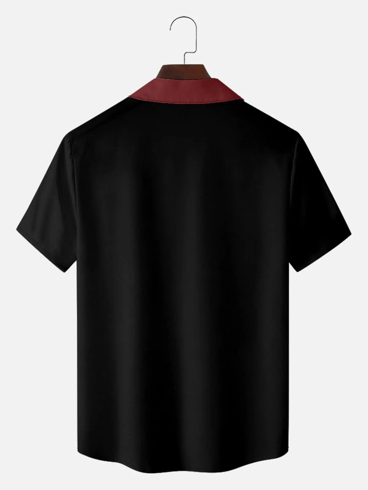 Men's Retro Bold Colorblock Panel Short Sleeve Shirt ElevenOasis