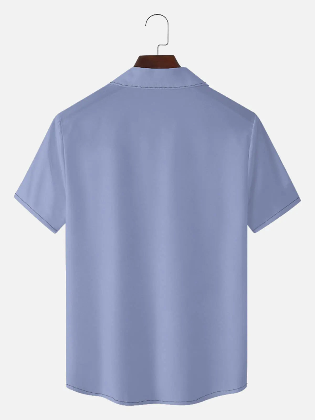 Men's Retro Clean Panel Short Sleeve Shirt ElevenOasis