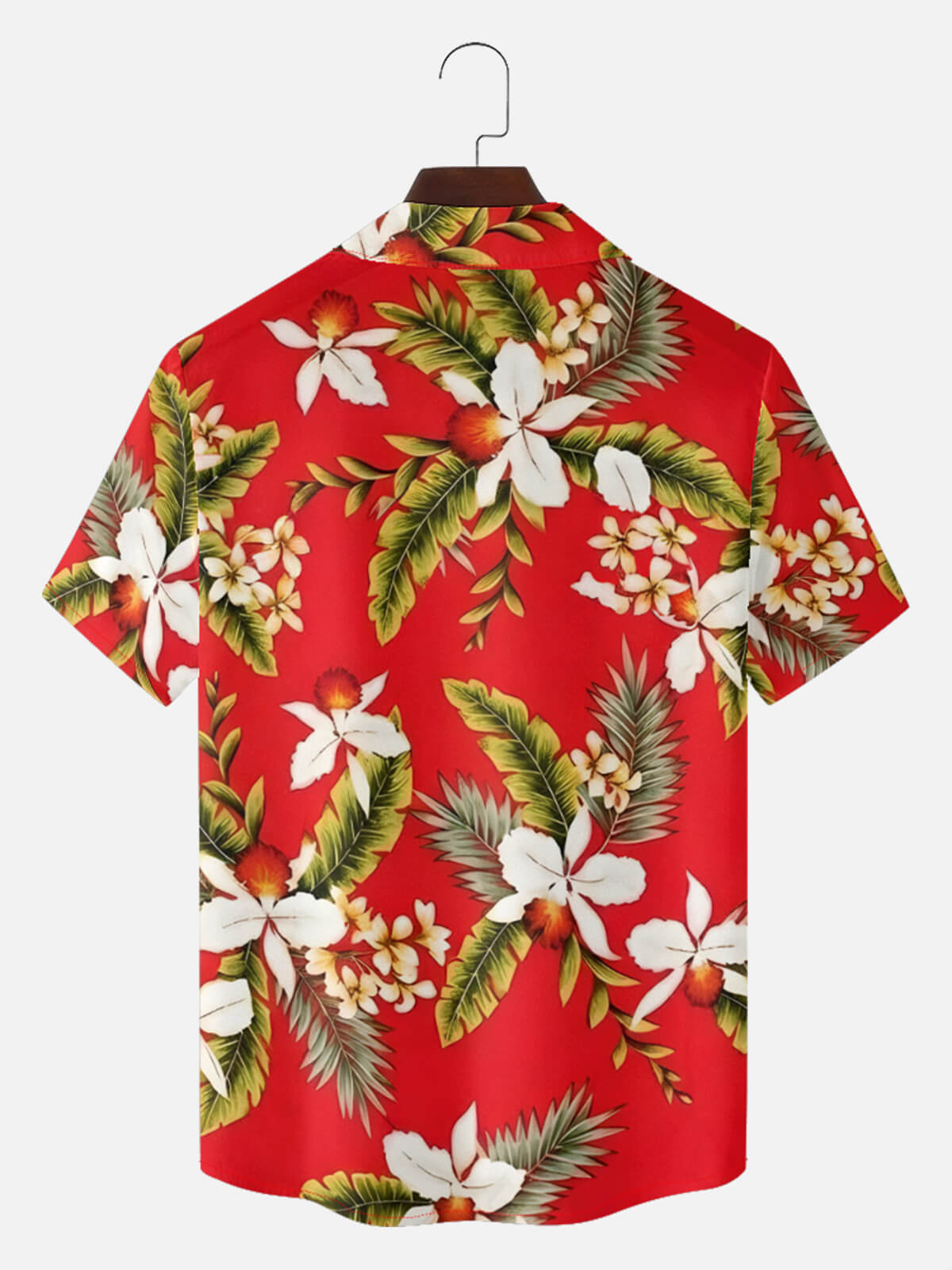 Men's Tropical Orchid Floral Short Sleeve Shirt Eleven Oasis