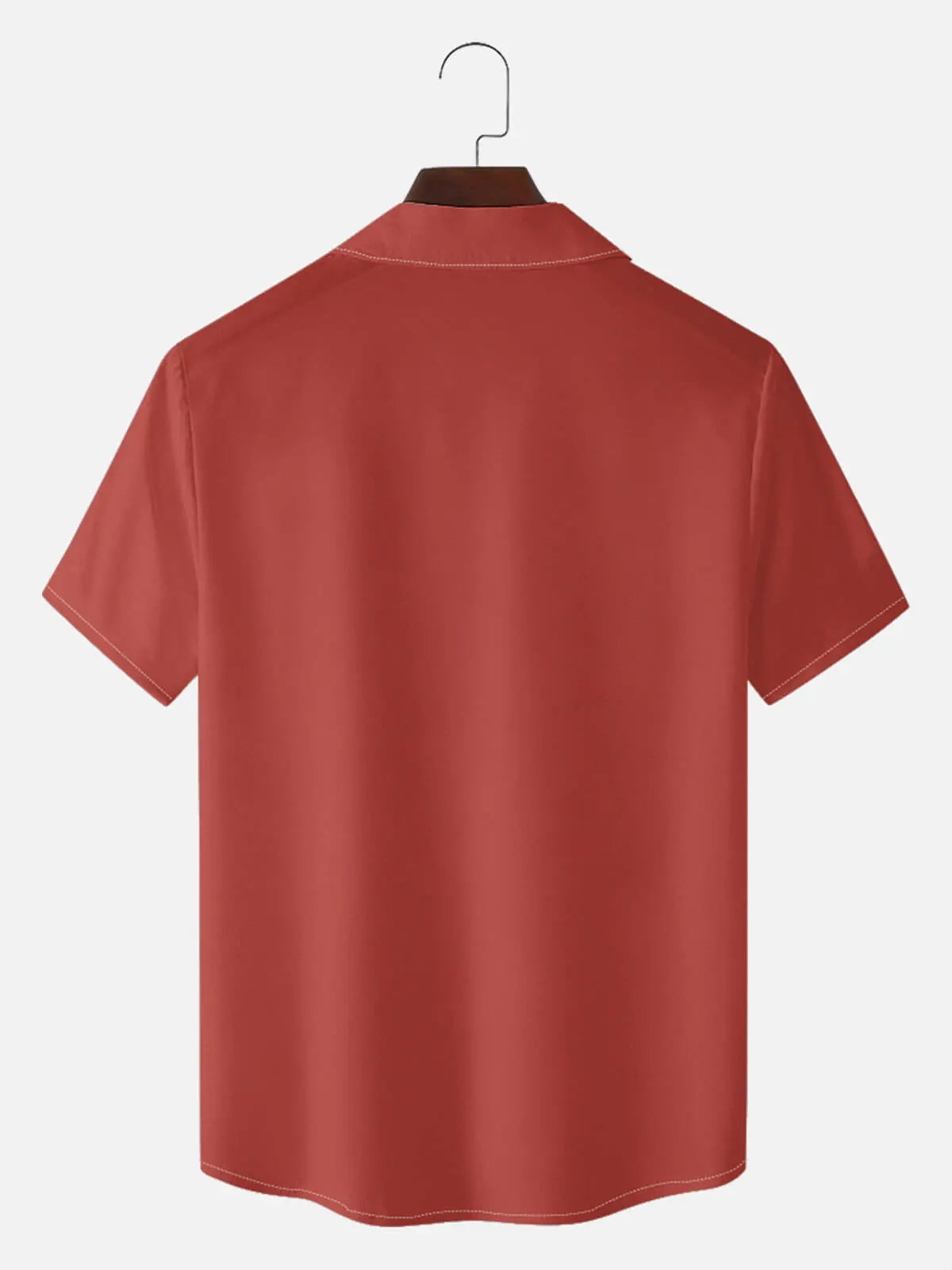 Men's Classic Contrast Panel Short Sleeve Shirt Eleven Oasis