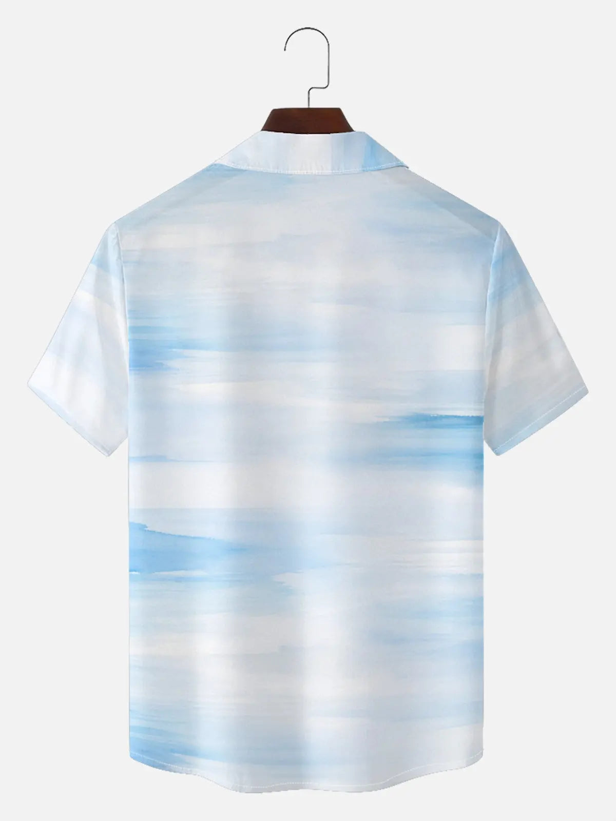Men's Hibiscus Panels Camp Collar Short Sleeve Shirt ElevenOasis
