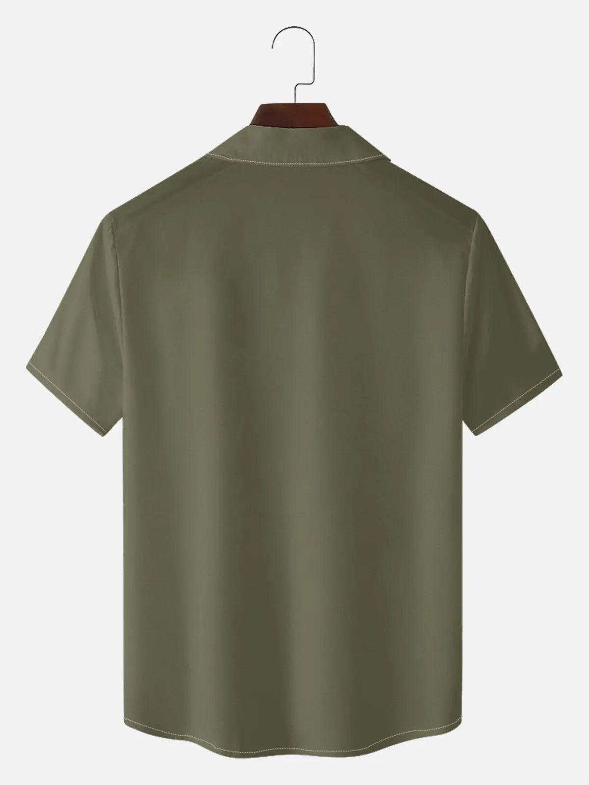 Men's Custom Retro Bowling Sign Short Sleeve Shirt Eleven Oasis