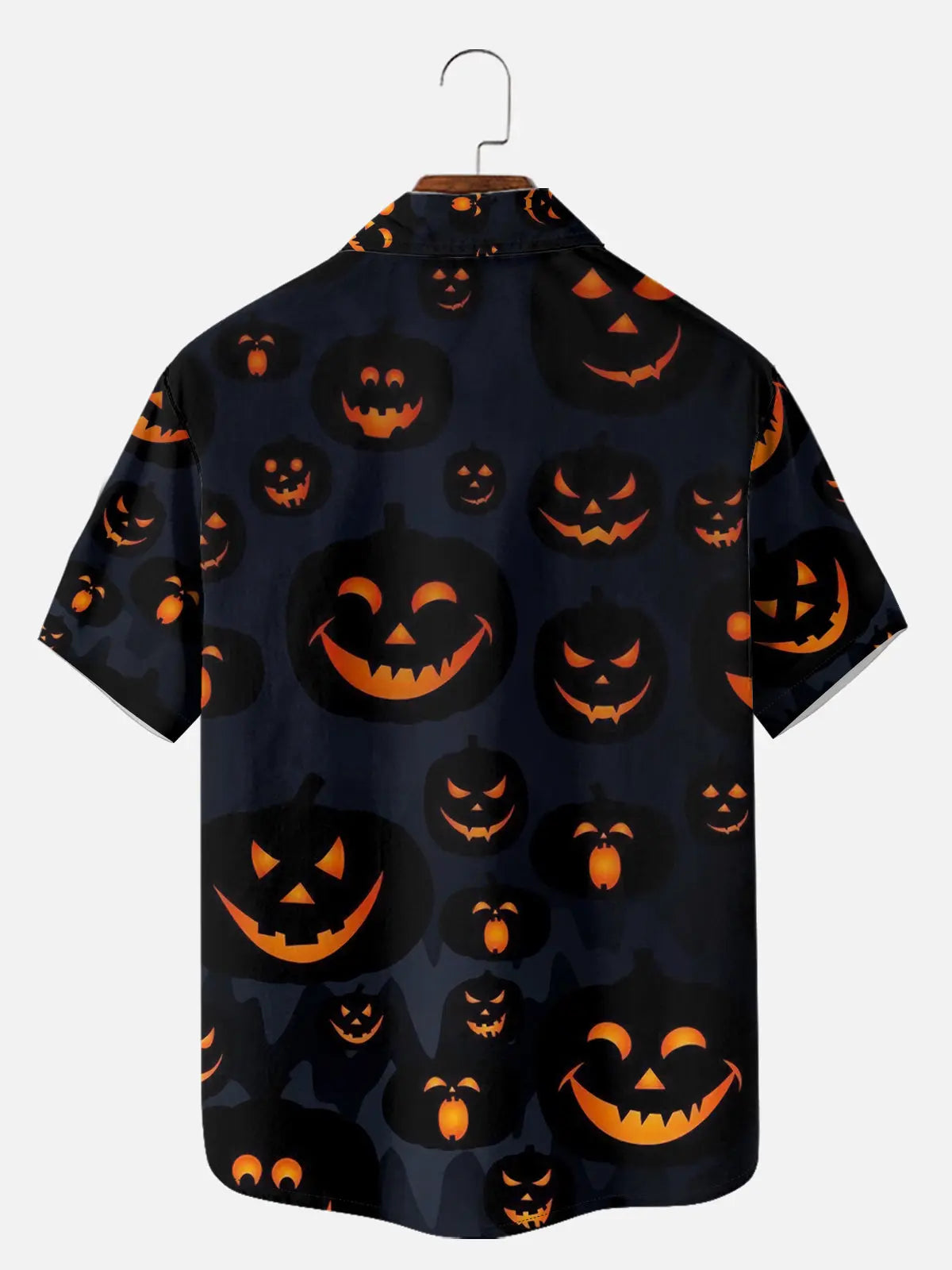 Men's Jack-O'-Lantern Smile Short Sleeve Shirt