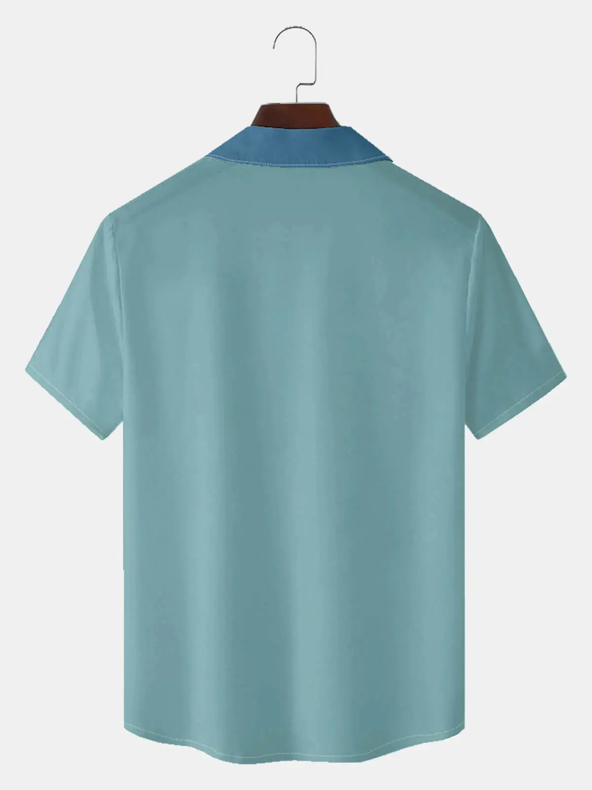Men's Multi-Colored Stripes Bowling Short Sleeve Shirt Eleven Oasis