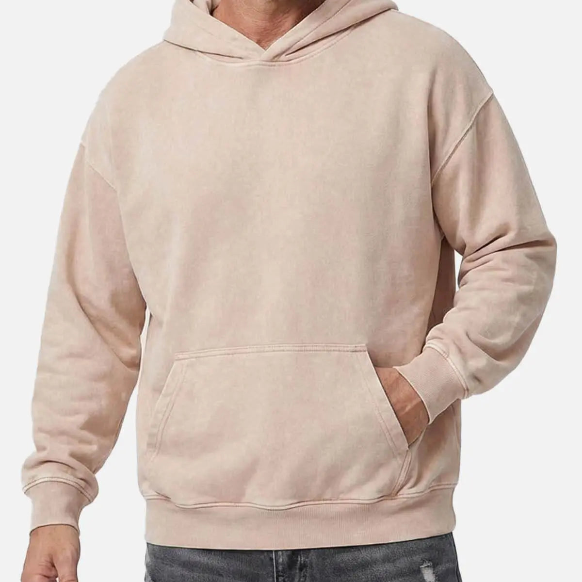 Men's Vintage Washed Cotton Hoodie Eleven Oasis