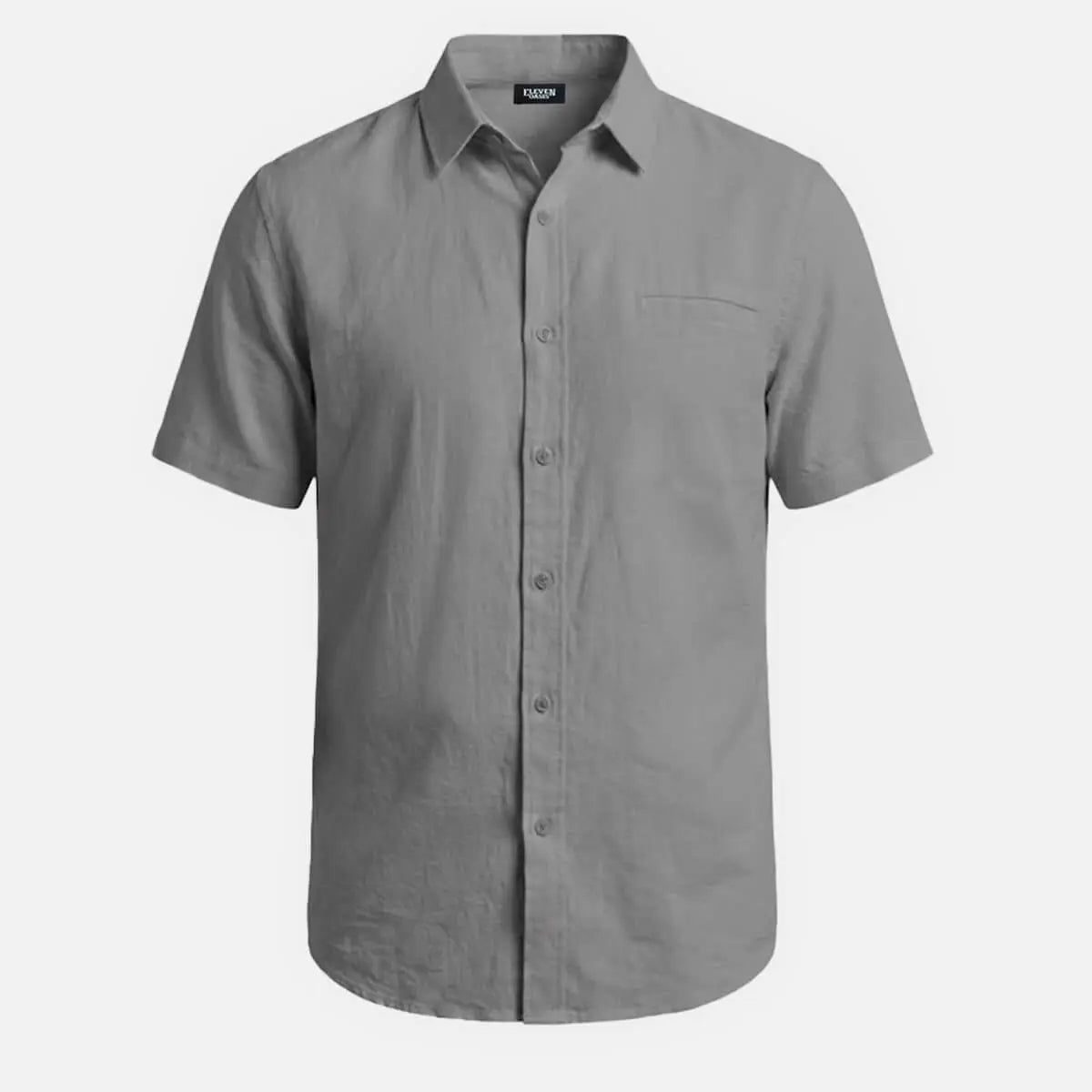 Men's Faux Chest Pocket Classic Short Sleeve Shirt Eleven Oasis