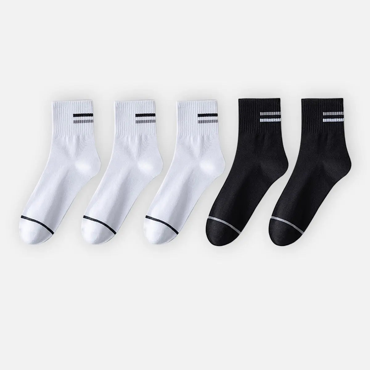 Men's All-Season Crew Socks 5-Pack Eleven Oasis