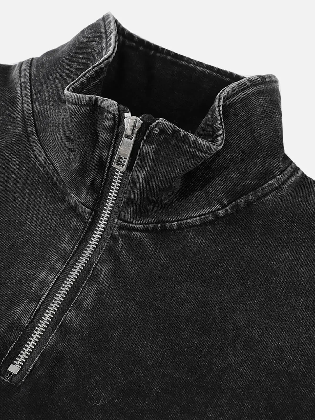 Men's Washed Quarter Zip Sweatshirt ElevenOasis