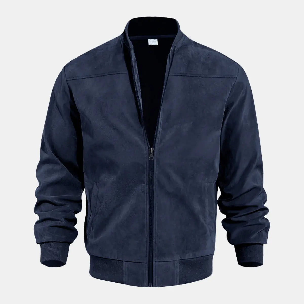 Men's Suede-Feel Bomber Jacket ElevenOasis