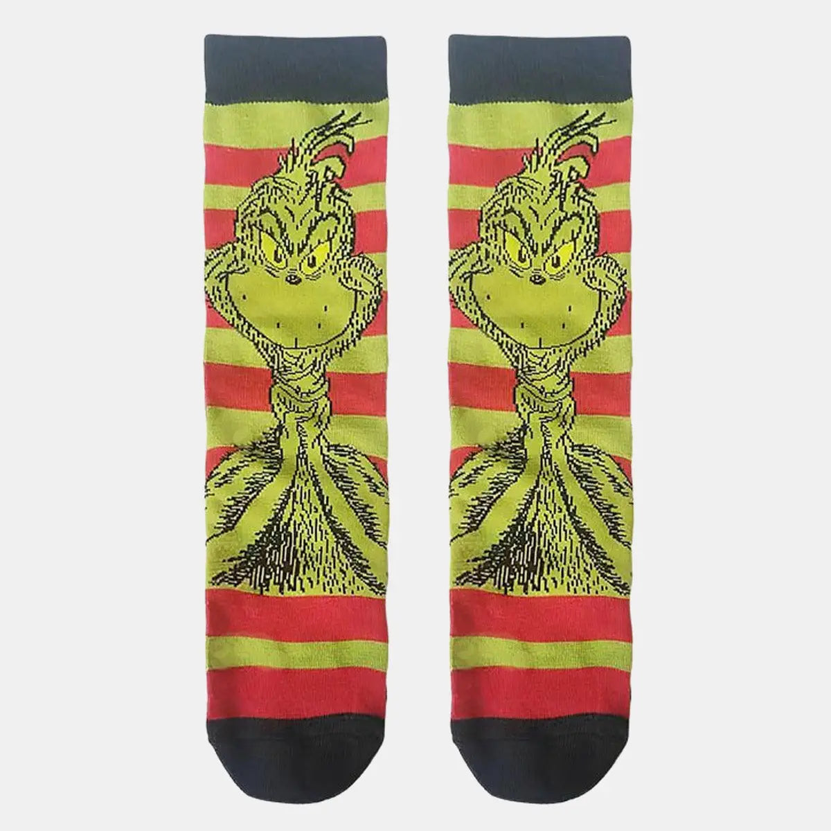 Grinch Faces Novelty Christmas Socks ElevenOasis