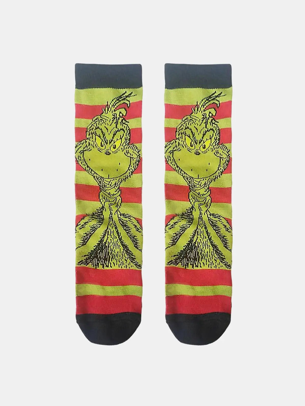 Grinch Faces Novelty Christmas Socks ElevenOasis