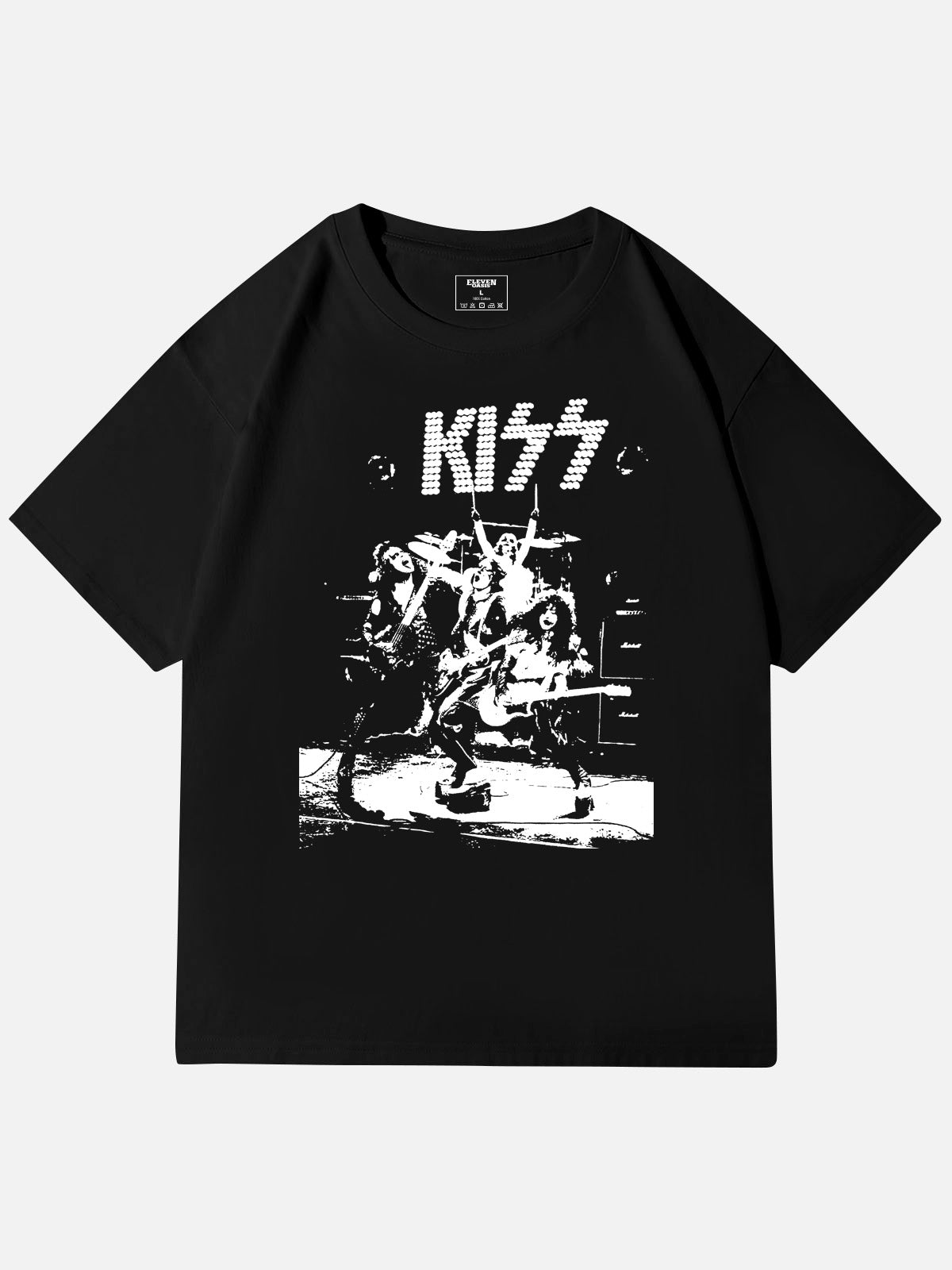 KISS Vintage Concert Band Cotton T-Shirt Eleven Oasis