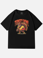 Turkey Bowl Thanksgiving Cotton T-Shirt Eleven Oasis