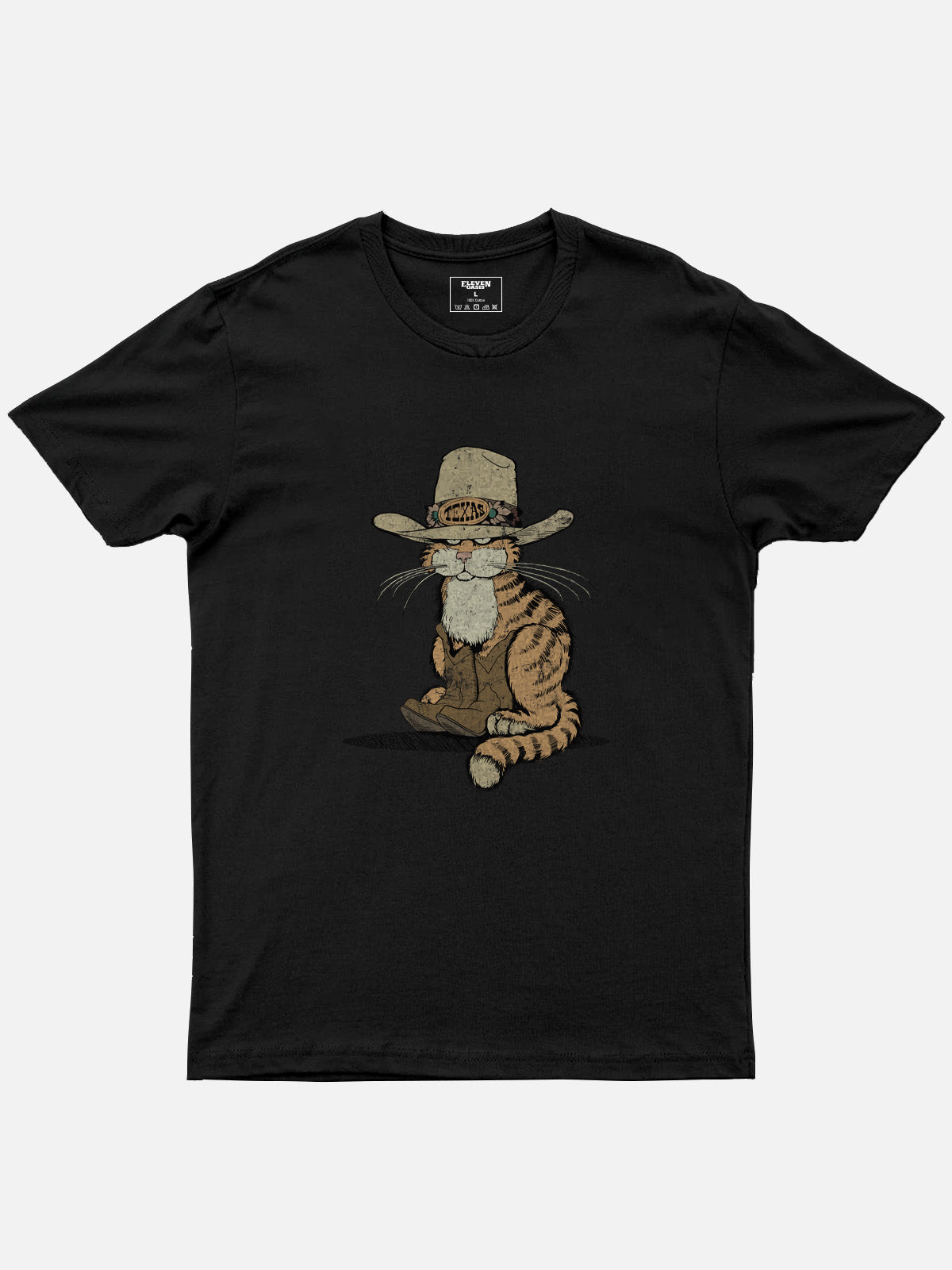 Cowboy Puss in Boots Cotton T-Shirt Eleven Oasis