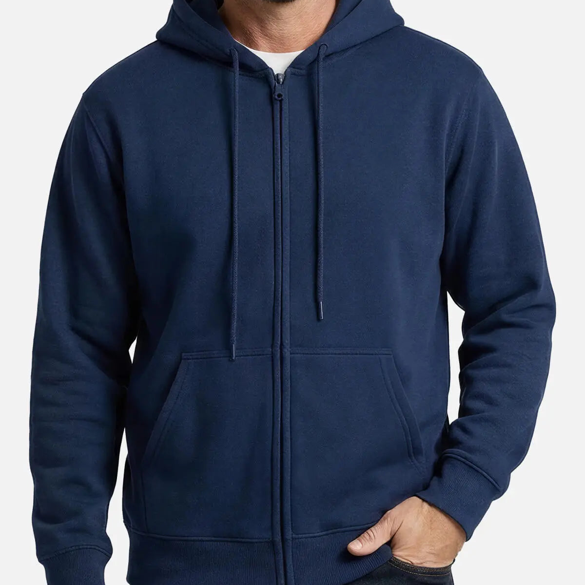 Men's Classic Zip-Up Hoodie Eleven Oasis