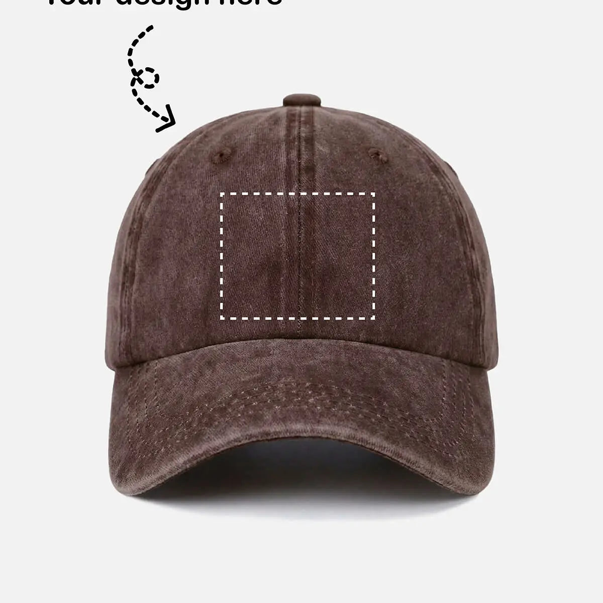 Customizable Washed Cotton Baseball Cap ElevenOasis