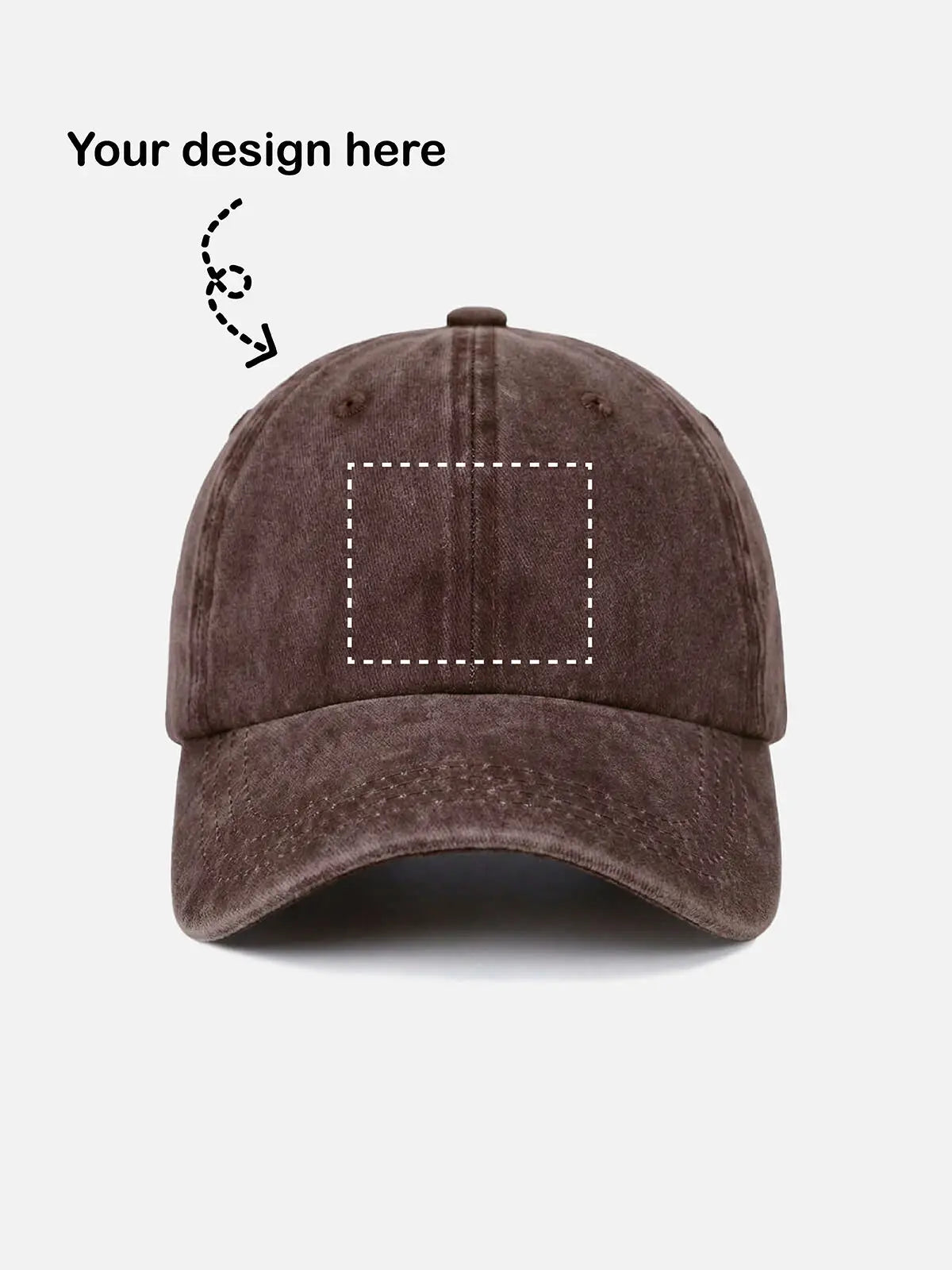 Customizable Washed Cotton Baseball Cap ElevenOasis