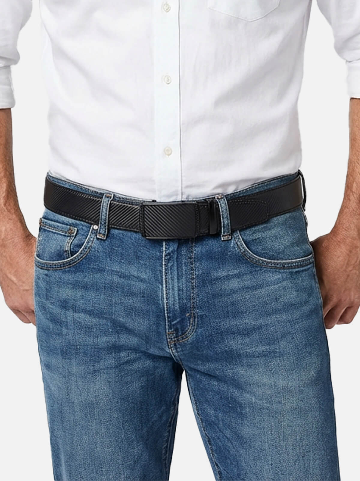 Men's Automatic Ratchet Leather Belt ElevenOasis