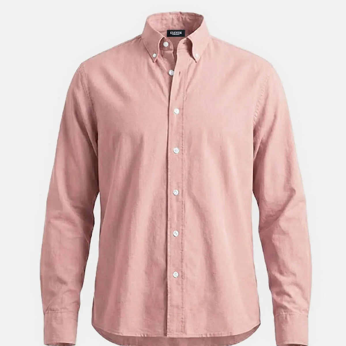 Men's Classic Cotton Button Down Long Sleeve Shirt ElevenOasis
