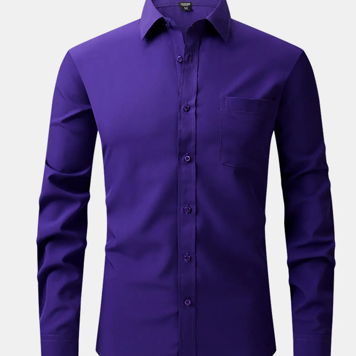 Men's Business Casual Long Sleeve Shirt ElevenOasis