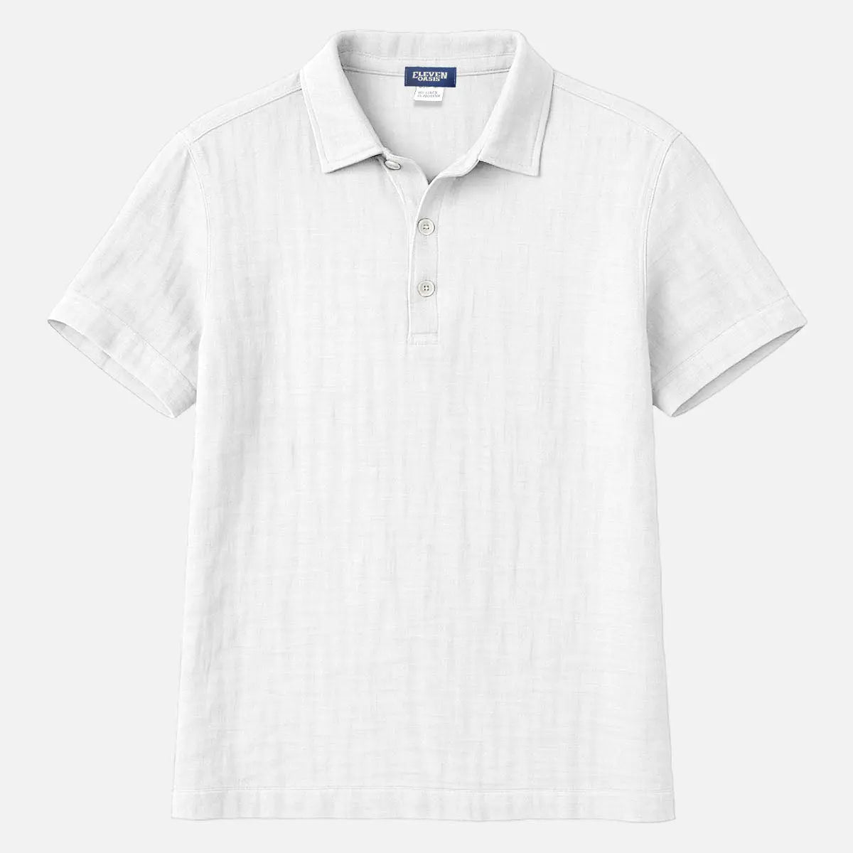 Men's Linen Blend Polo Shirt Eleven Oasis
