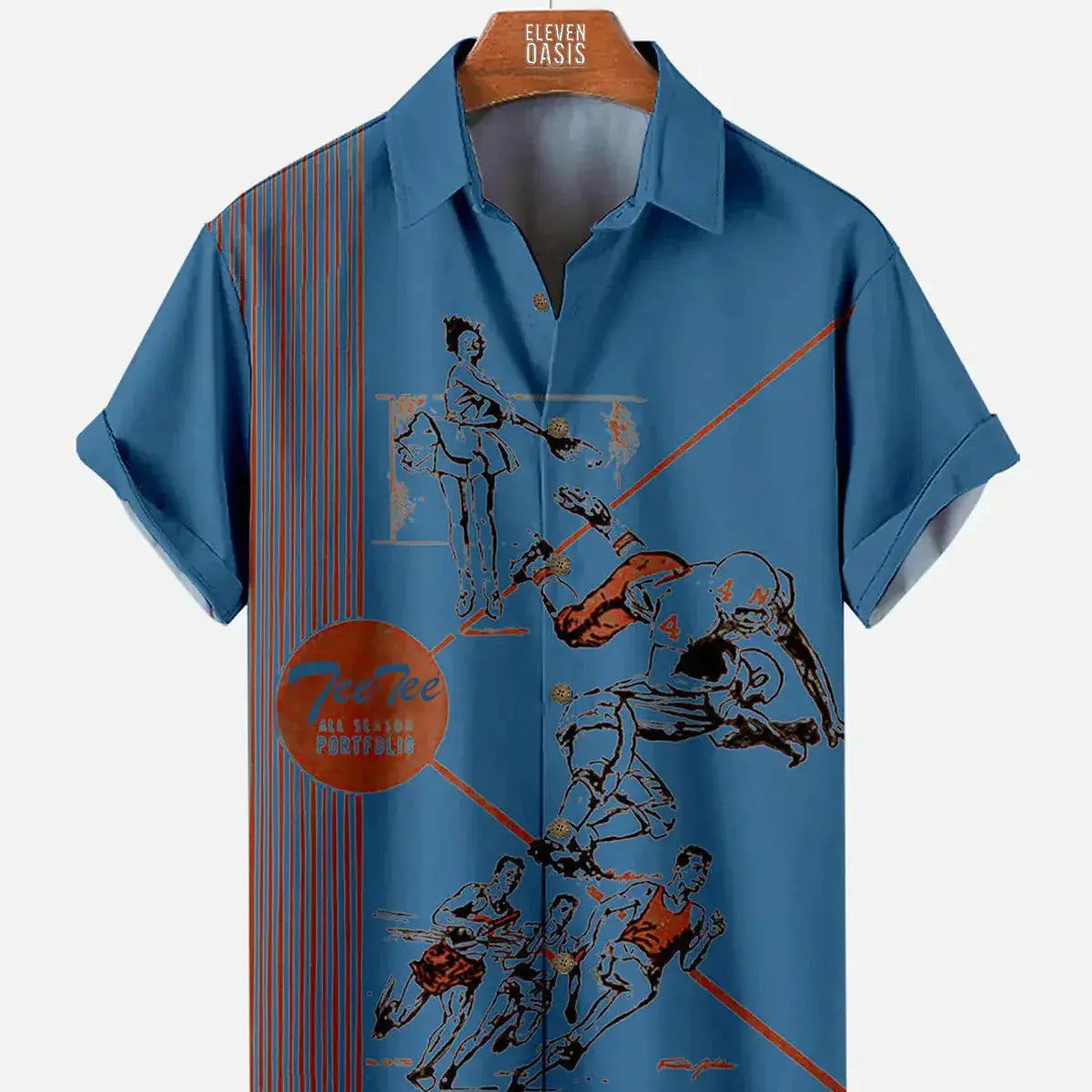 Pop Culture 70's-80s Men's Nostalgia Shirt with Chest PocketMens short sleeve shirts Big and tall Mens shirts Short sleeve shirts for men Mens 4xl shirts Casual short sleeve shirts