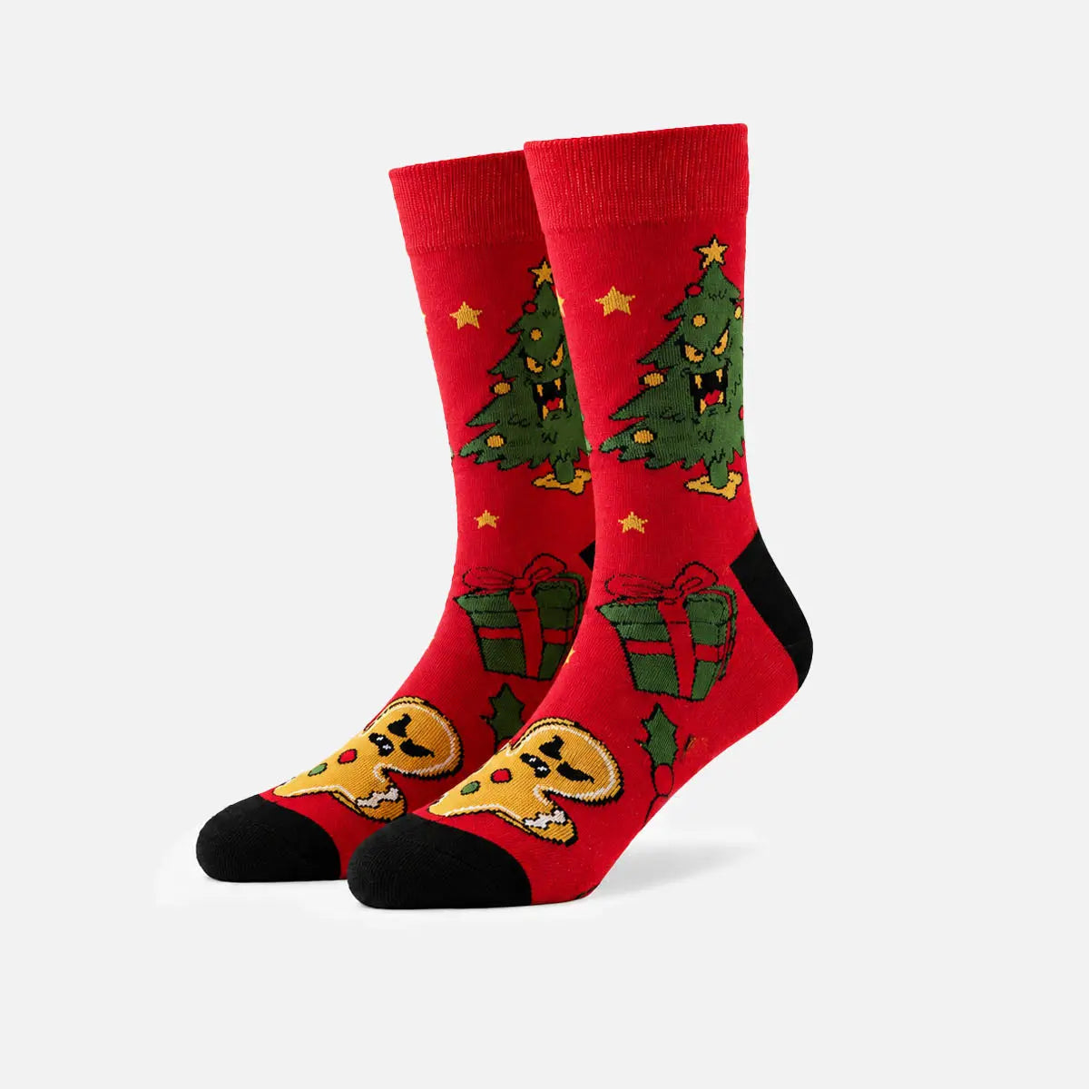 Men's Creepy Christmas Novelty Crew Socks