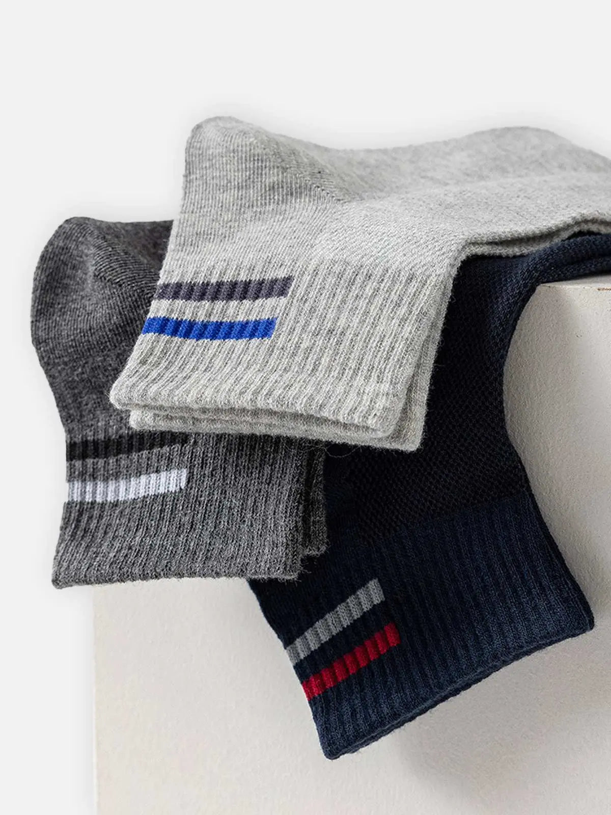 Men's Breathable Lightweight Ankle Socks 5-Pack Eleven Oasis