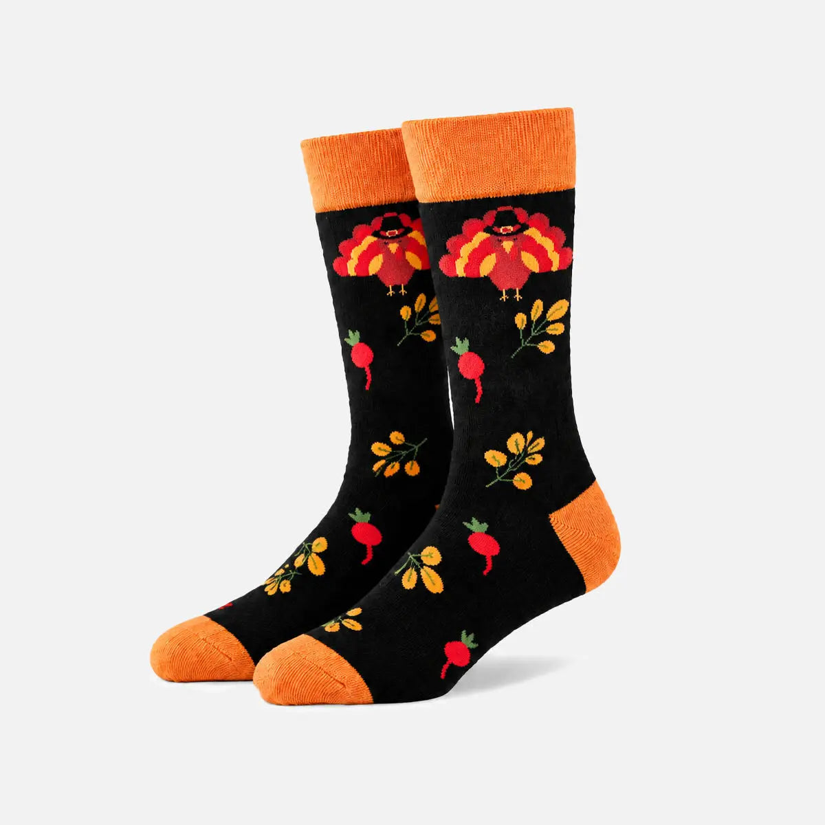 Men's Thanksgiving Holiday Print Crew Socks