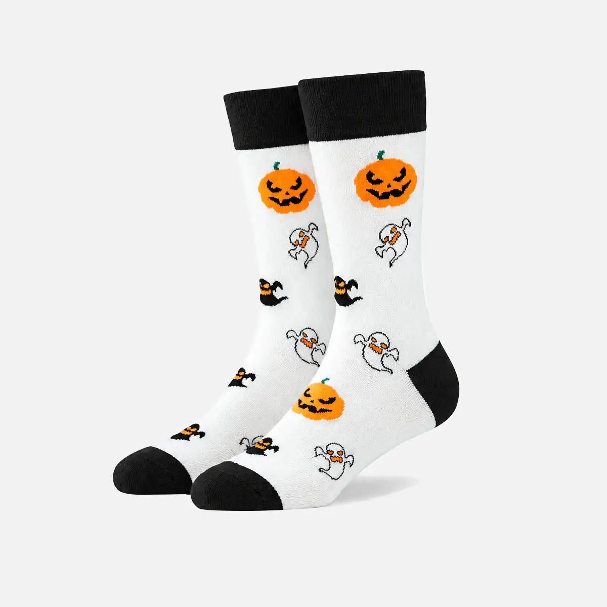 Men's Spooky Halloween Print Crew Socks