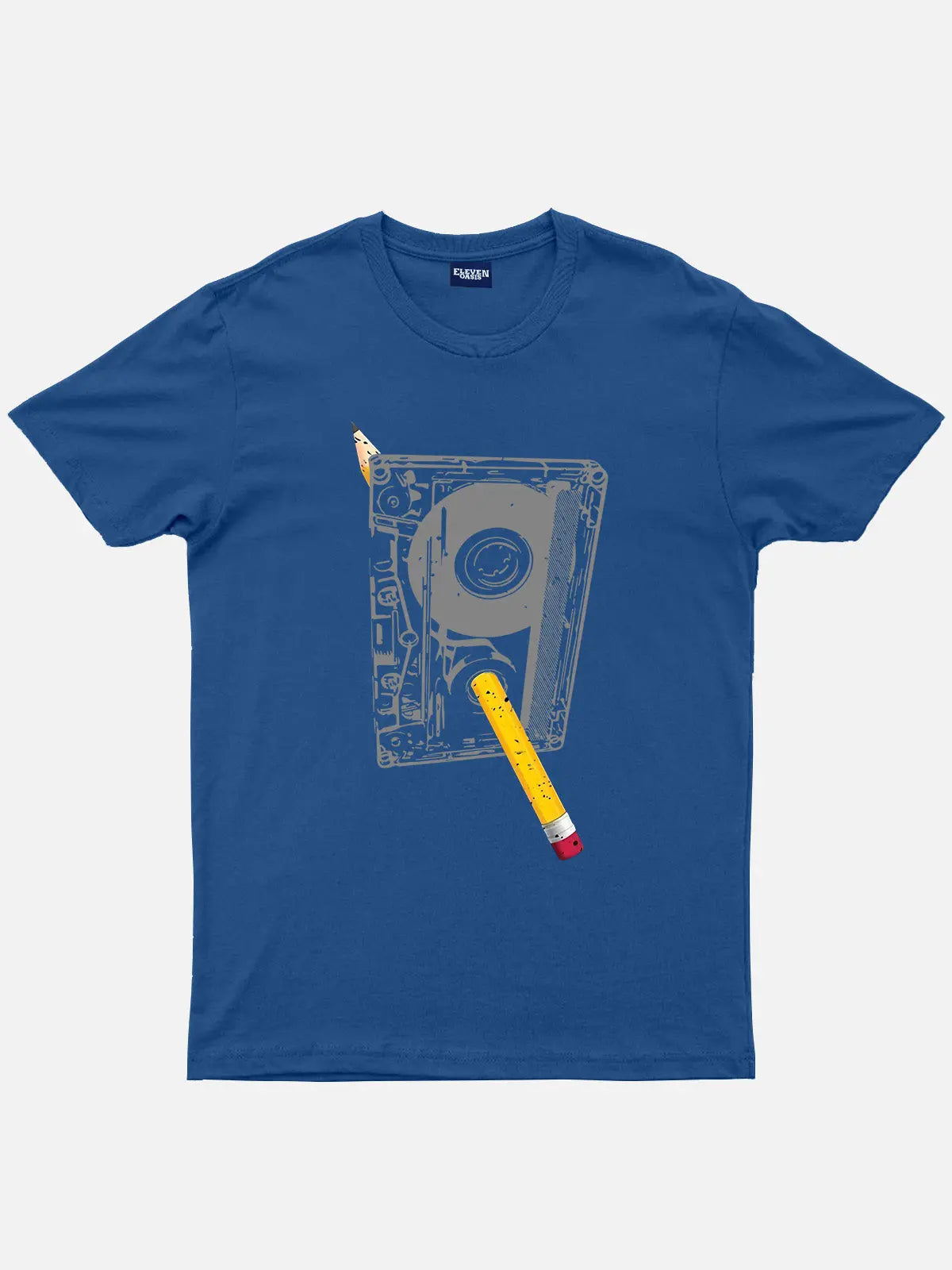 Cassette Rewind Cotton Short Sleeve Shirt Eleven Oasis