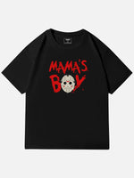Mama's Boy Horror Graphic Cotton T-Shirt ElevenOasis