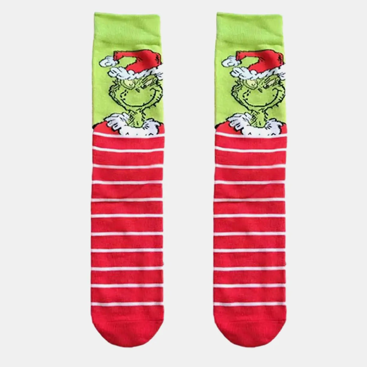 Grinch-Themed Christmas Novelty Socks ElevenOasis