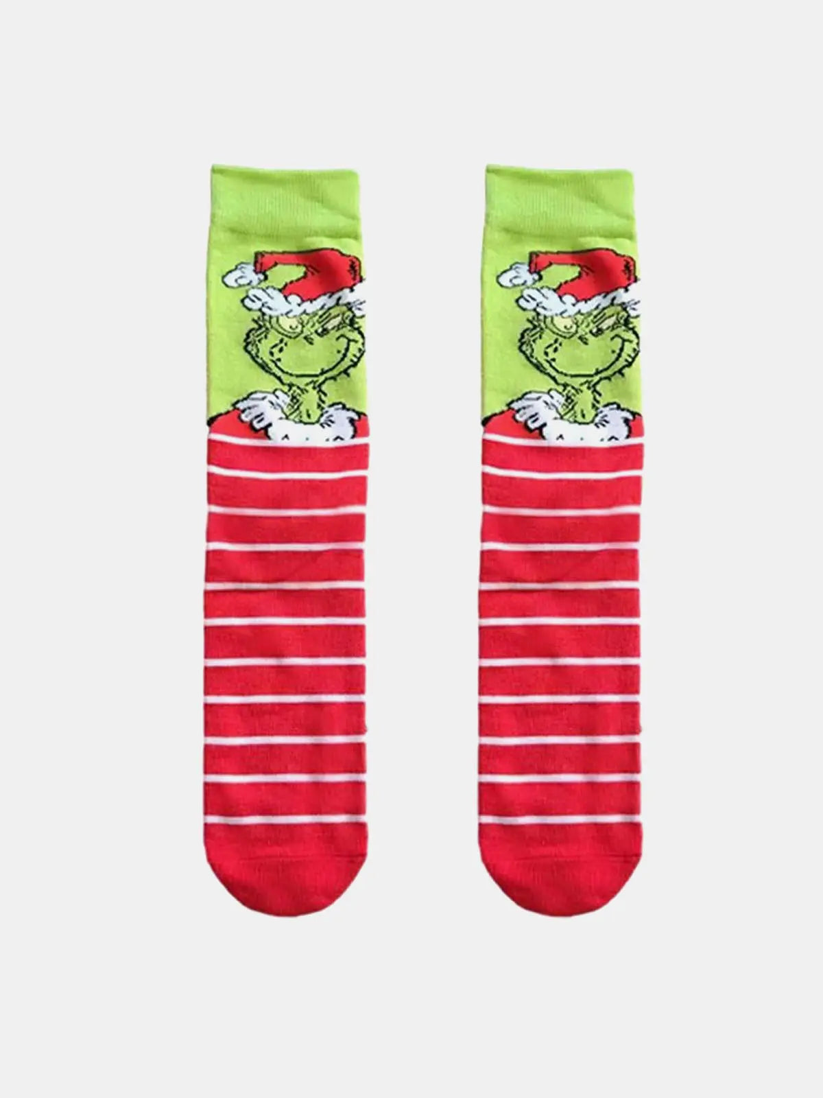 Grinch-Themed Christmas Novelty Socks ElevenOasis