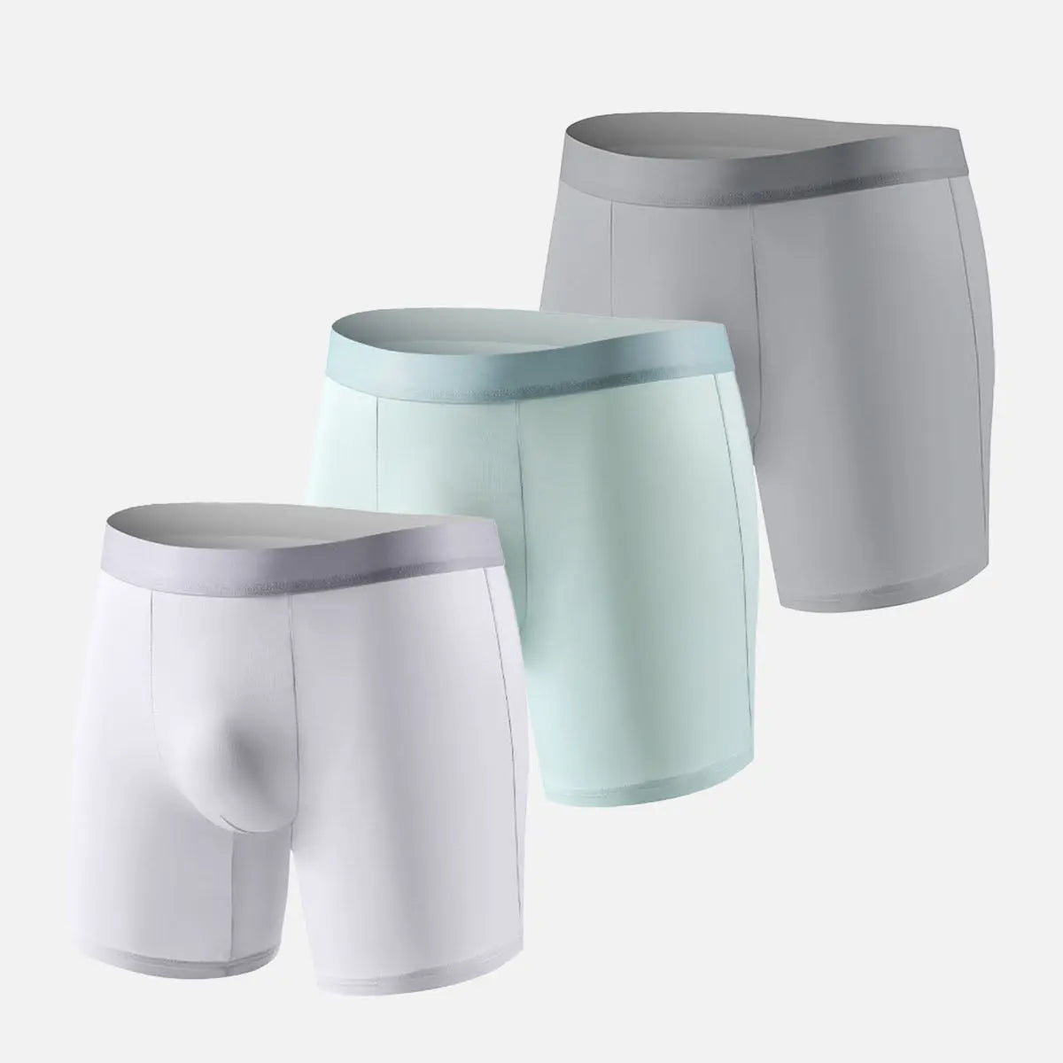 Men's Seamless Long-Leg Boxer Briefs Eleven Oasis