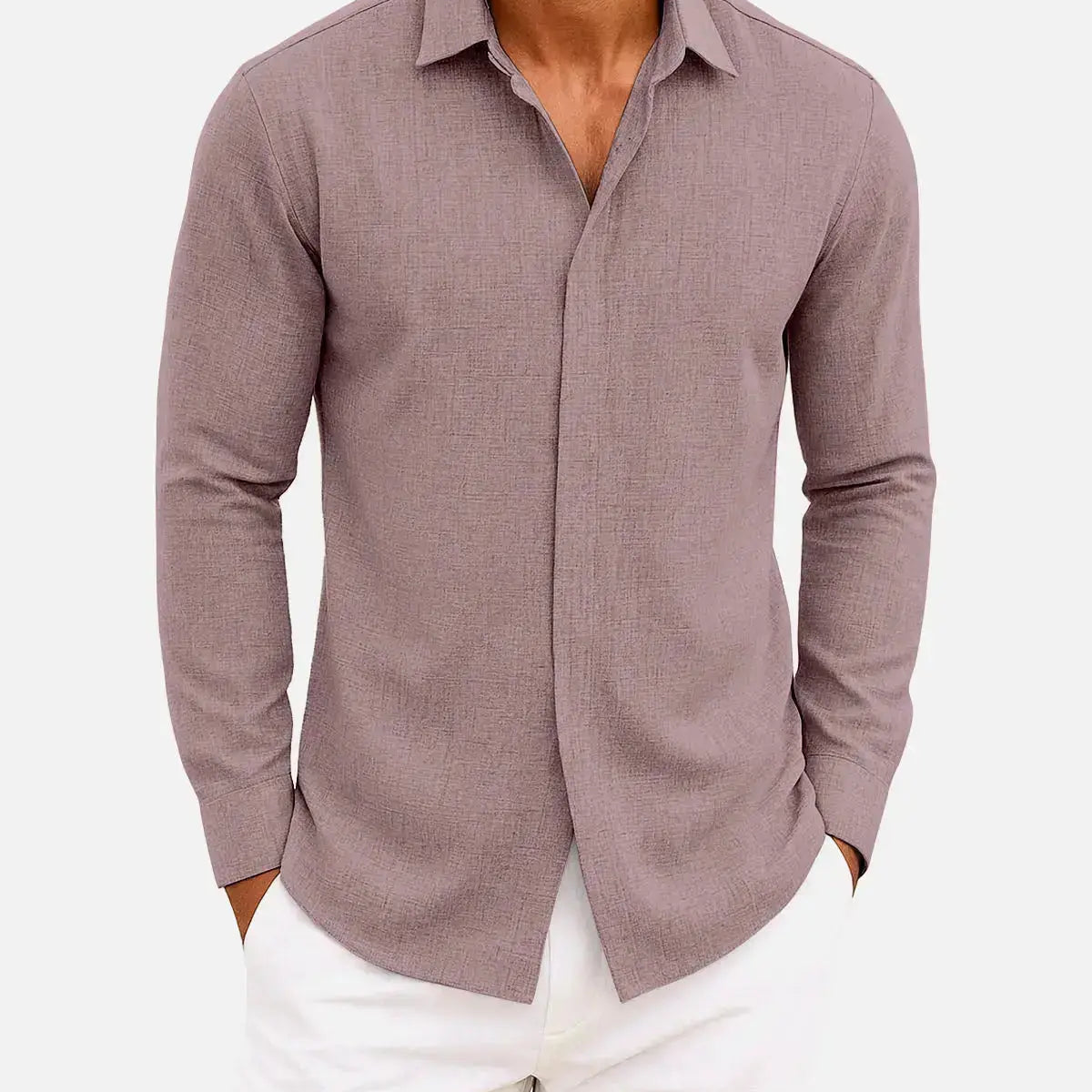 Men's Classic Everyday Long Sleeve Shirt ElevenOasis