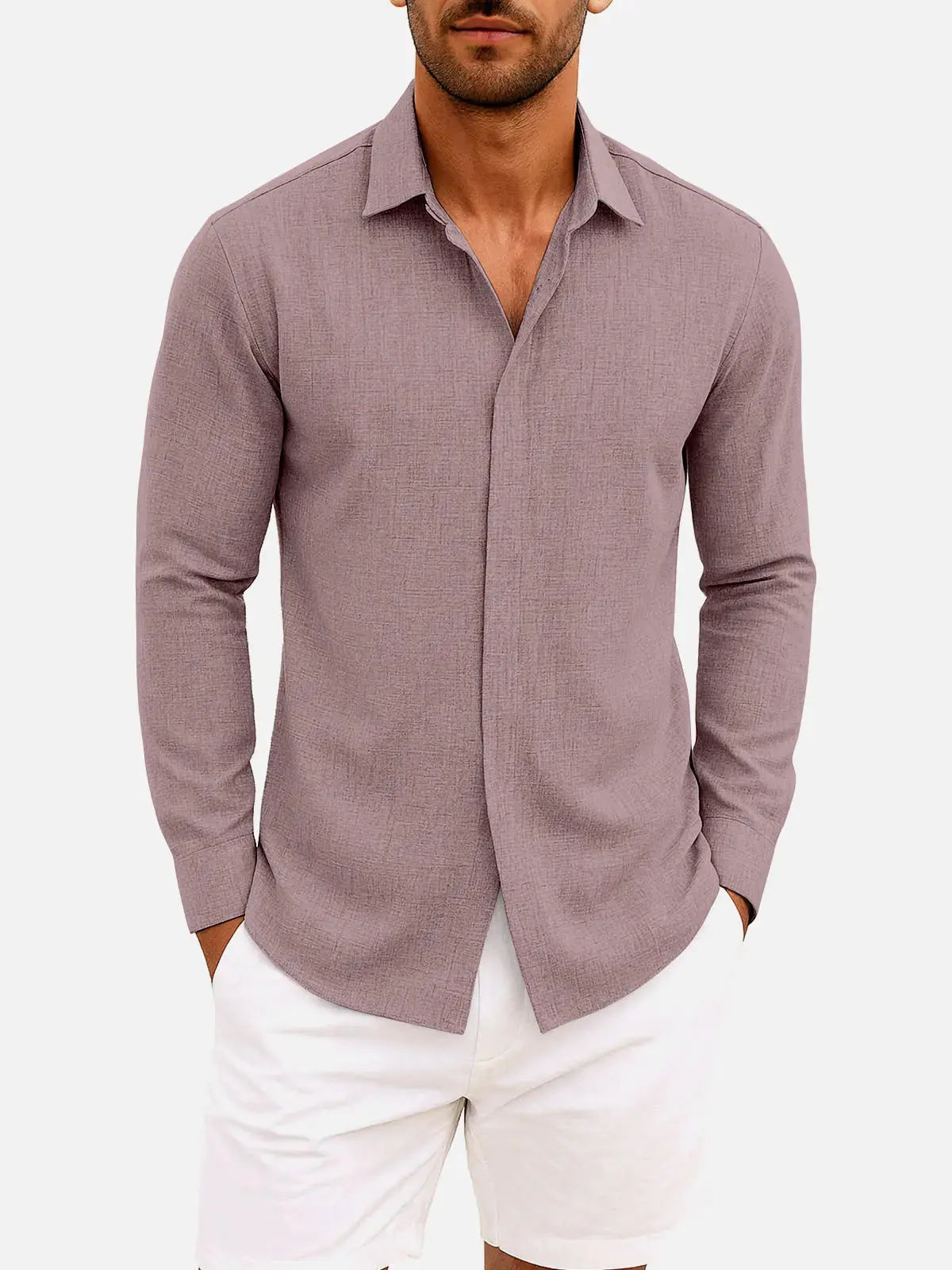 Men's Classic Everyday Long Sleeve Shirt ElevenOasis