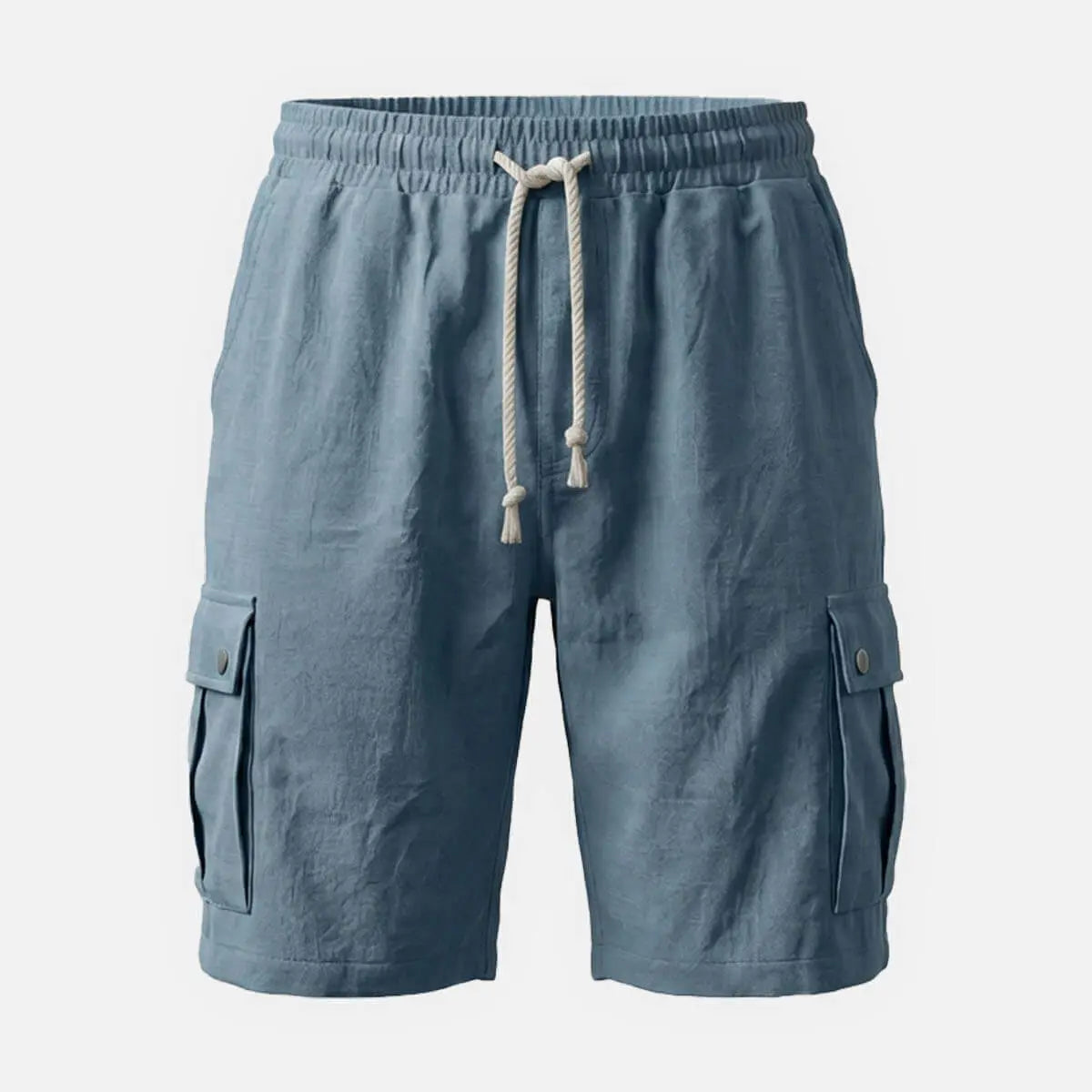 Men's Linen Blend Slim Fit Cargo Shorts Eleven Oasis