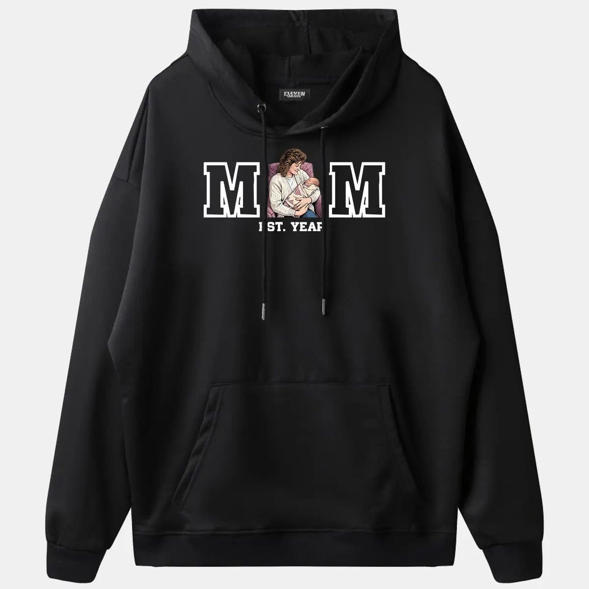 Custom Mom Illustration Hoodie Eleven Oasis