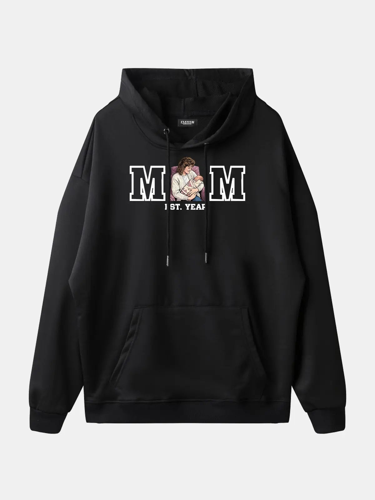 Custom Mom Illustration Hoodie Eleven Oasis