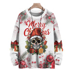 Sugar Skull Merry Christmas with Tequila Knitted Sweater, mens short sleeve shirts?¡§o?big and tall mens shirts?¡§o?short sleeve shirts for men?¡§o?mens 4xl shirts?¡§o?casual short sleeve shirts