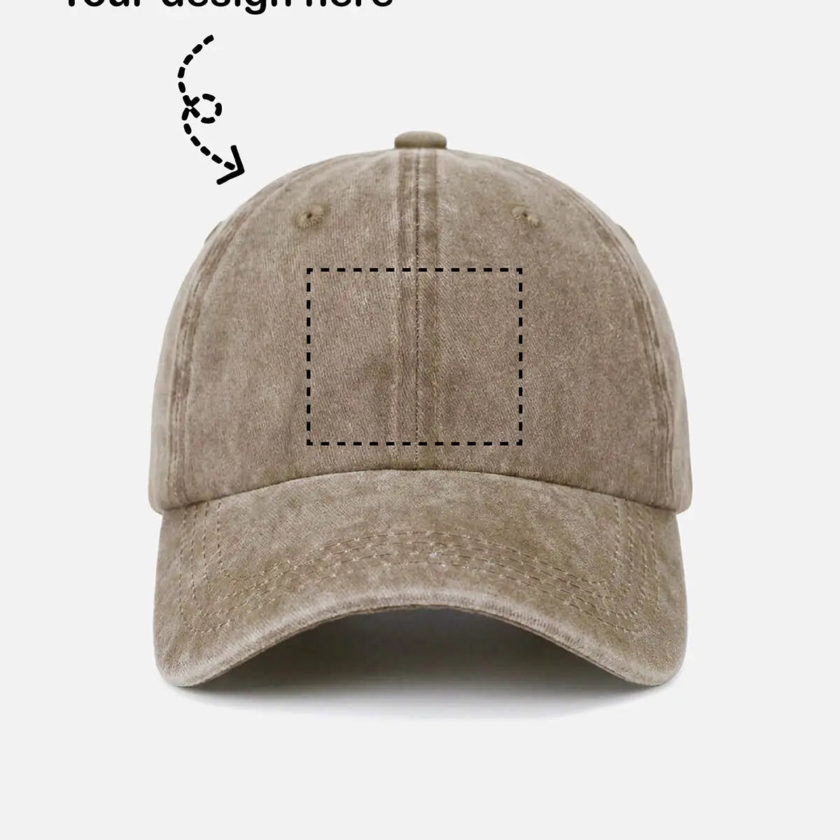Customizable Washed Cotton Baseball Cap ElevenOasis
