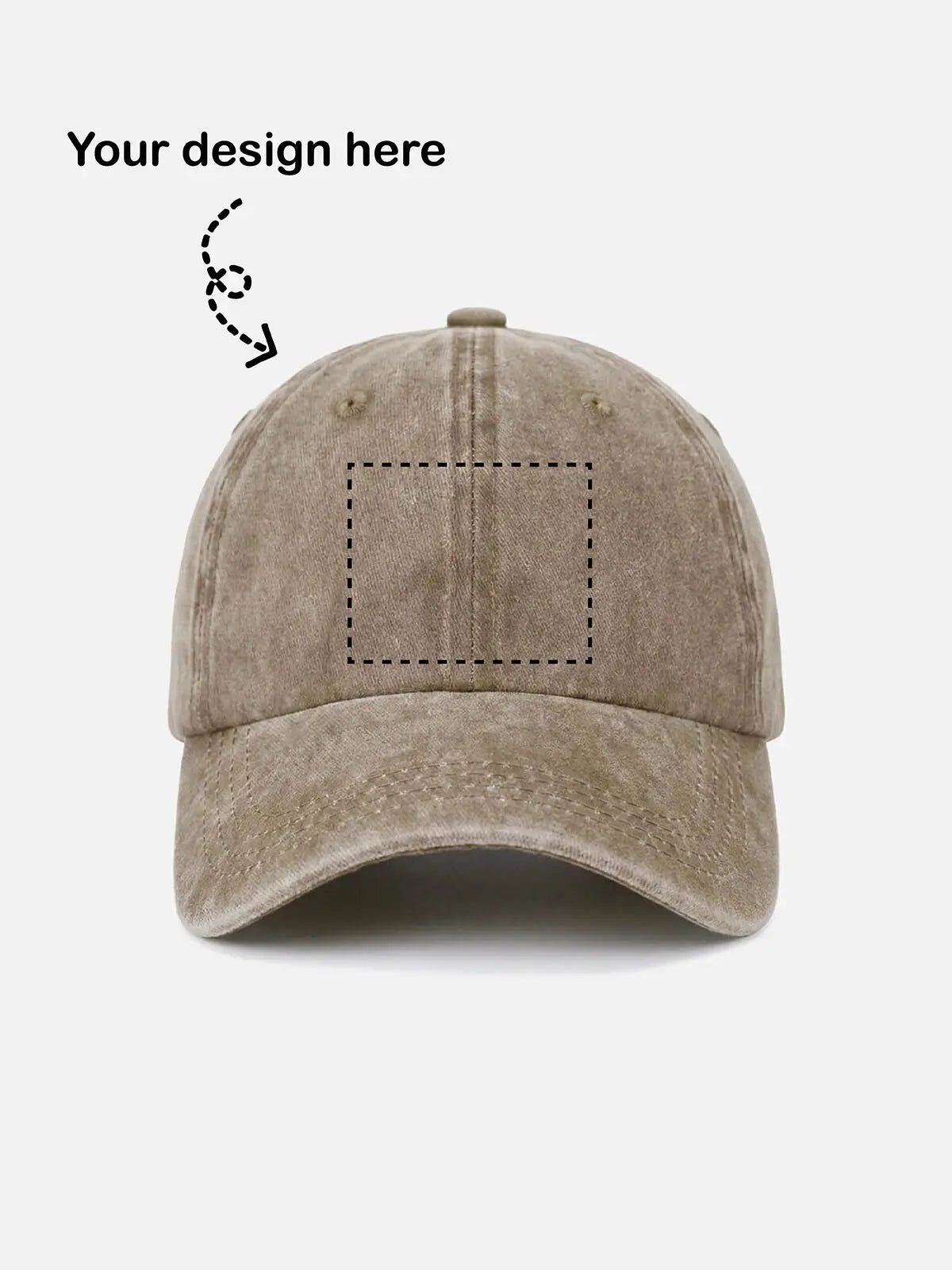 Customizable Washed Cotton Baseball Cap ElevenOasis