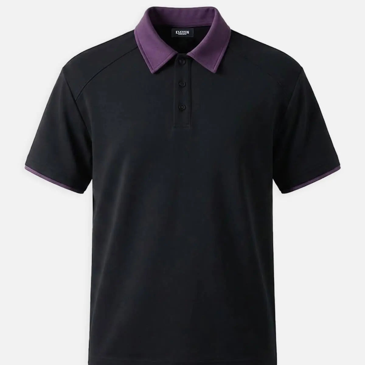 Men's Retro Contrast Collar Short Sleeve Polo Shirt ElevenOasis
