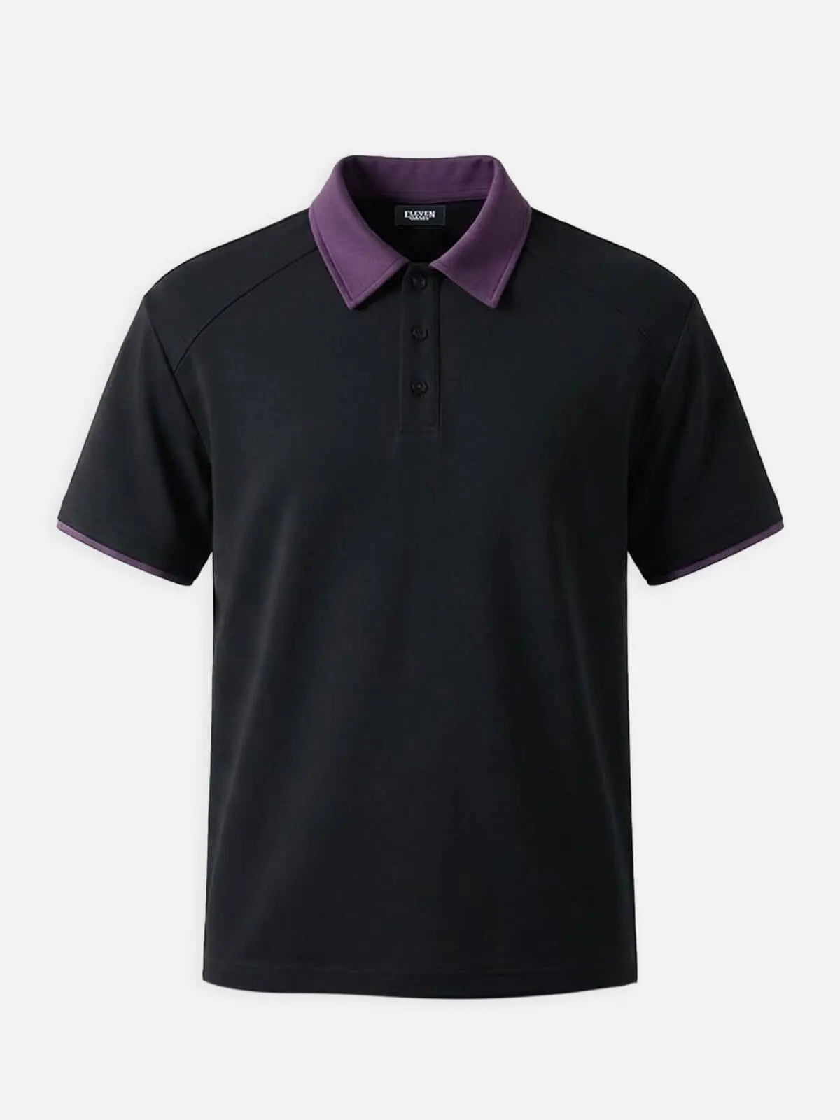 Men's Retro Contrast Collar Short Sleeve Polo Shirt ElevenOasis